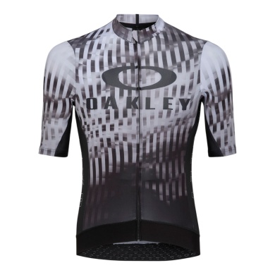 Oakley Fahrrad-Trikot Icon Training Jersey (Road Performance) Print schwarz/hellgrau Herren